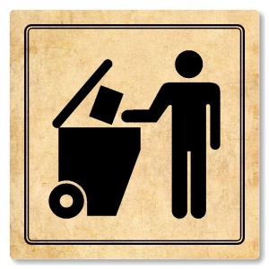 Popelnice, 80x80mm, pergamen, Utah